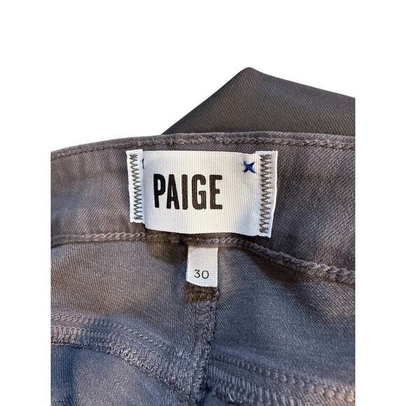 Paige Denim Jeans Womens Size 30 Jane Zip Skinny Evie Gray  Pre-Owned Good Con - Picture 6 of 10